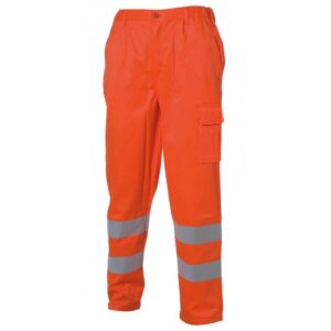 Pantalone alta visibilità colore arancio o giallo 350 gramm